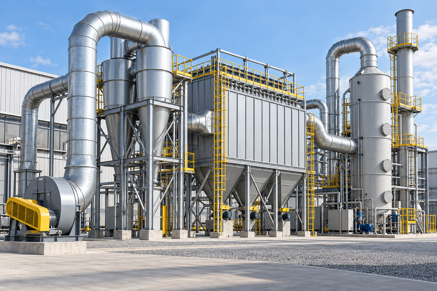 Dust & Exhaust Gas Treatment ventilation application illustration
