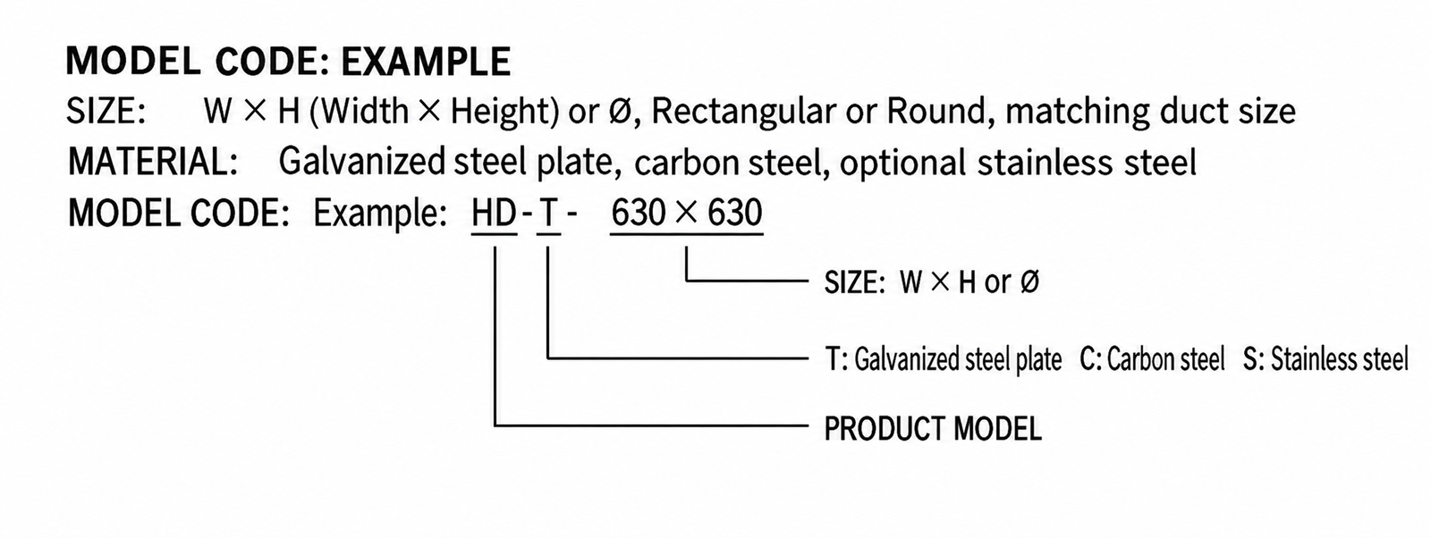 HD Manual Opposed-Blade Damper view 2