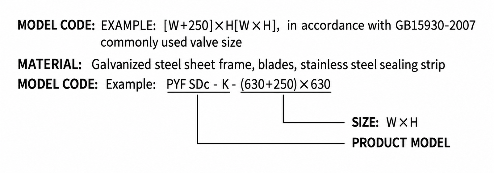 PYF SDc-K Smoke Exhaust Damper view 2